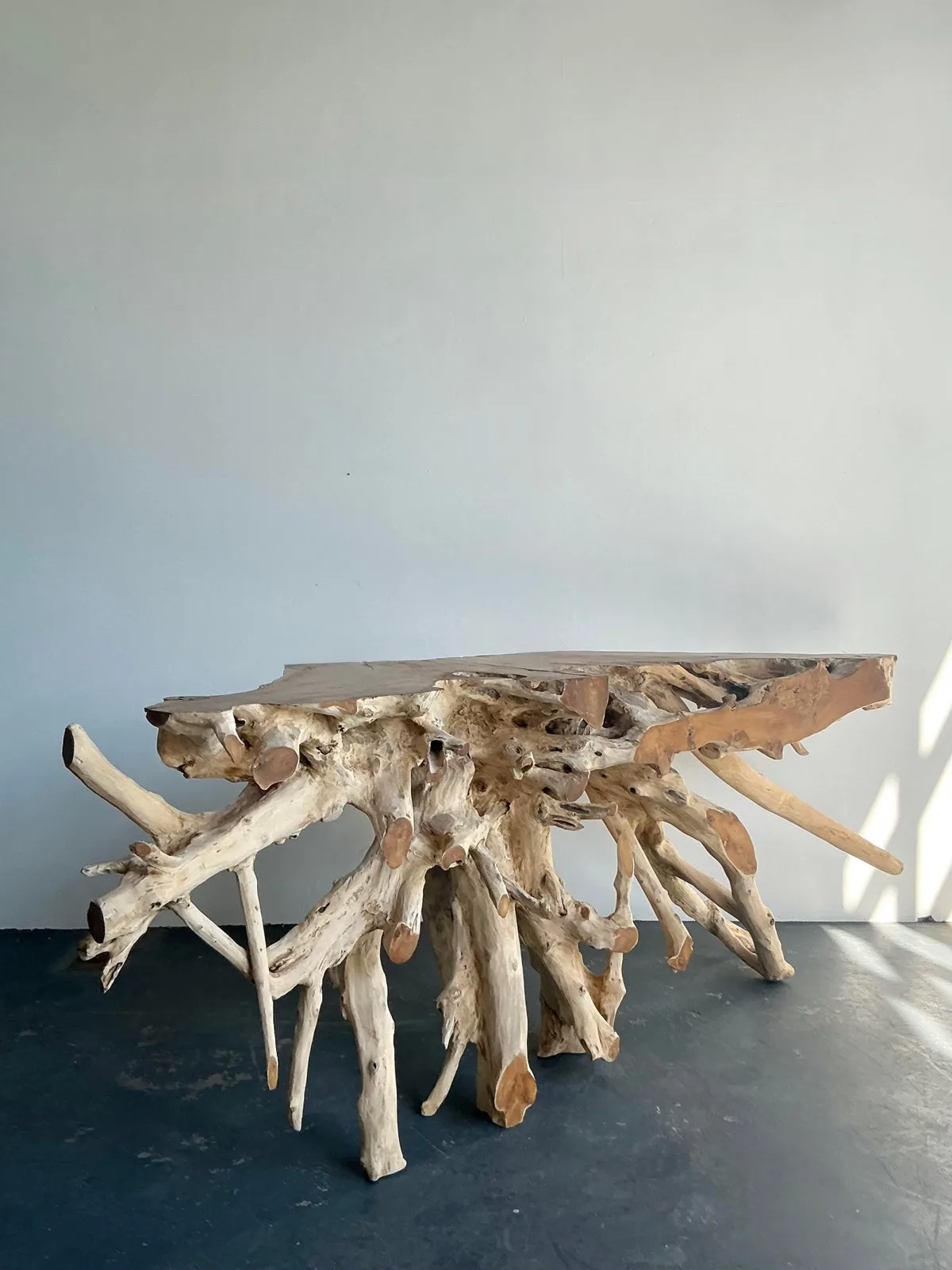 Vintage Boho Natural Root Console Table — additional photo 7