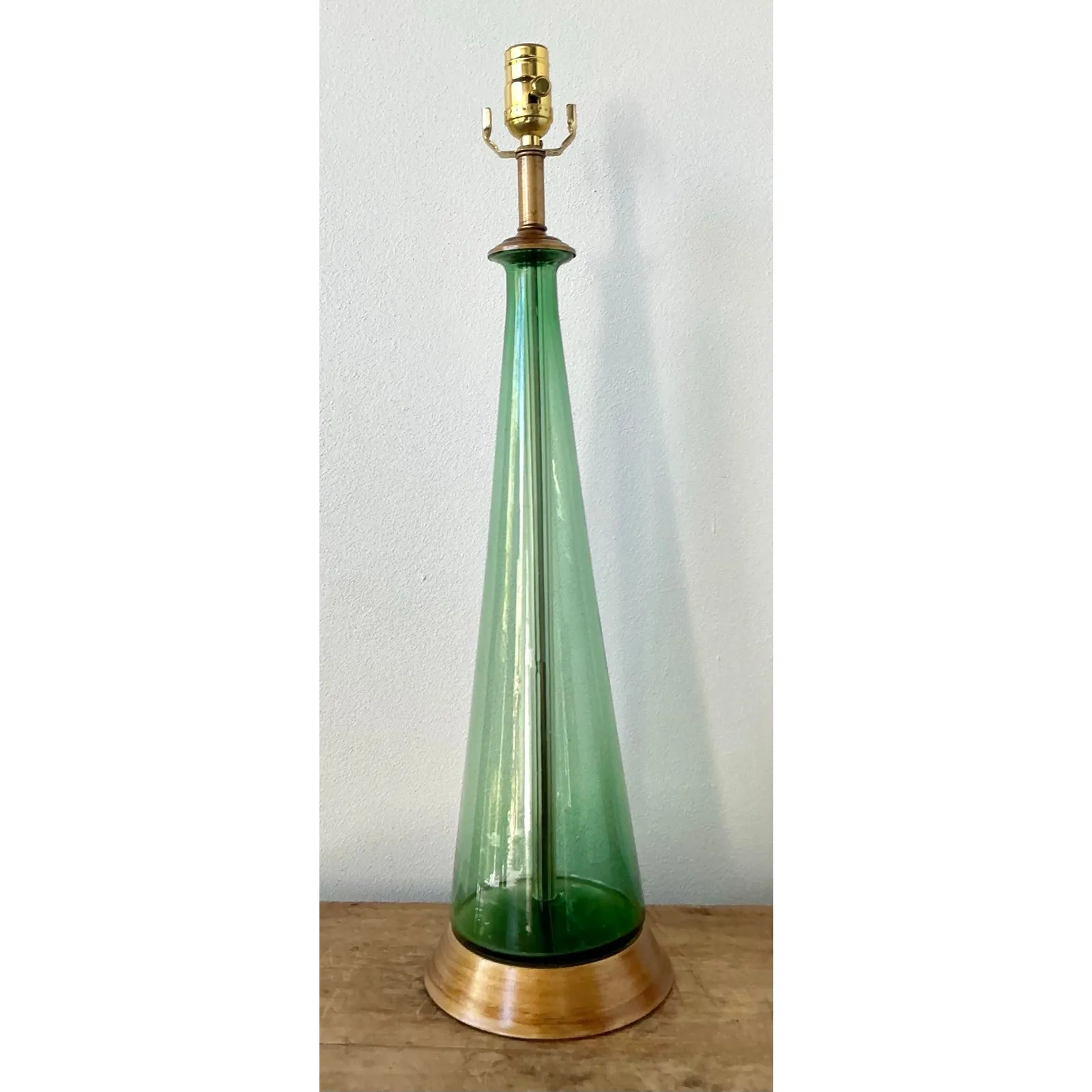 Vintage Boho Italian Glass Lamp — additional photo 1