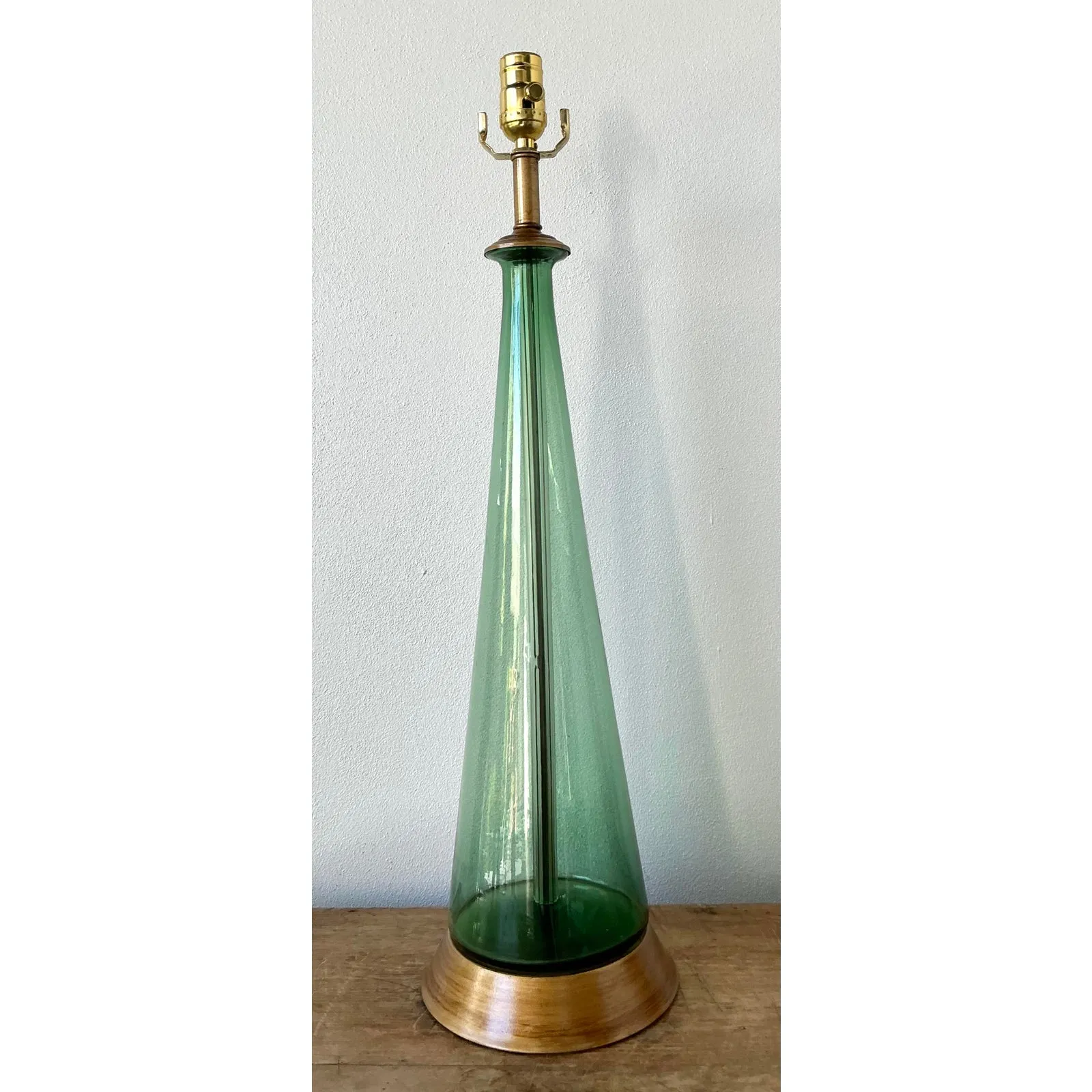 Vintage Boho Italian Glass Lamp — additional photo 2