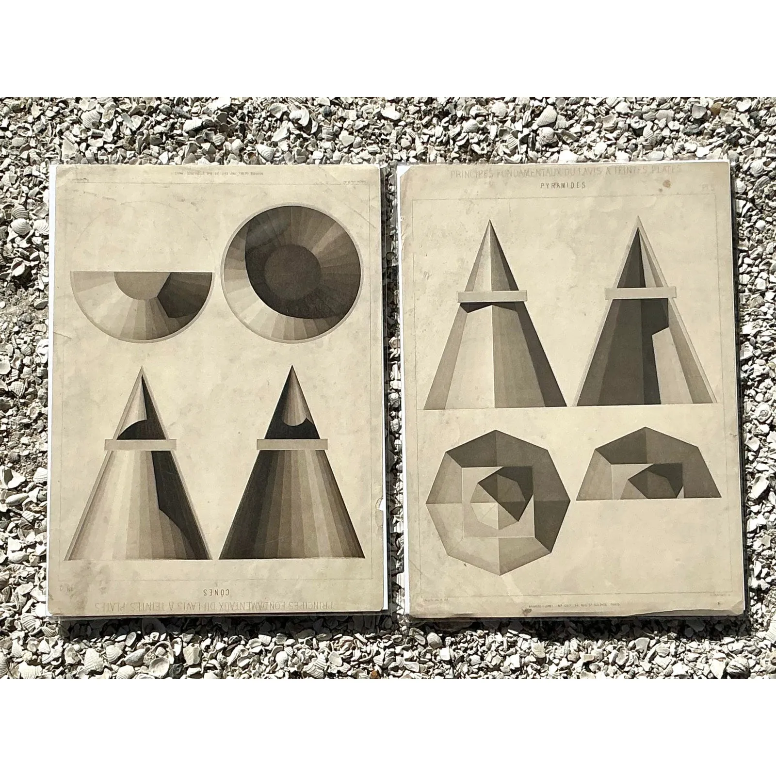 Vintage Boho Geometric Sphere Engravings - Set of 2 — additional photo 3