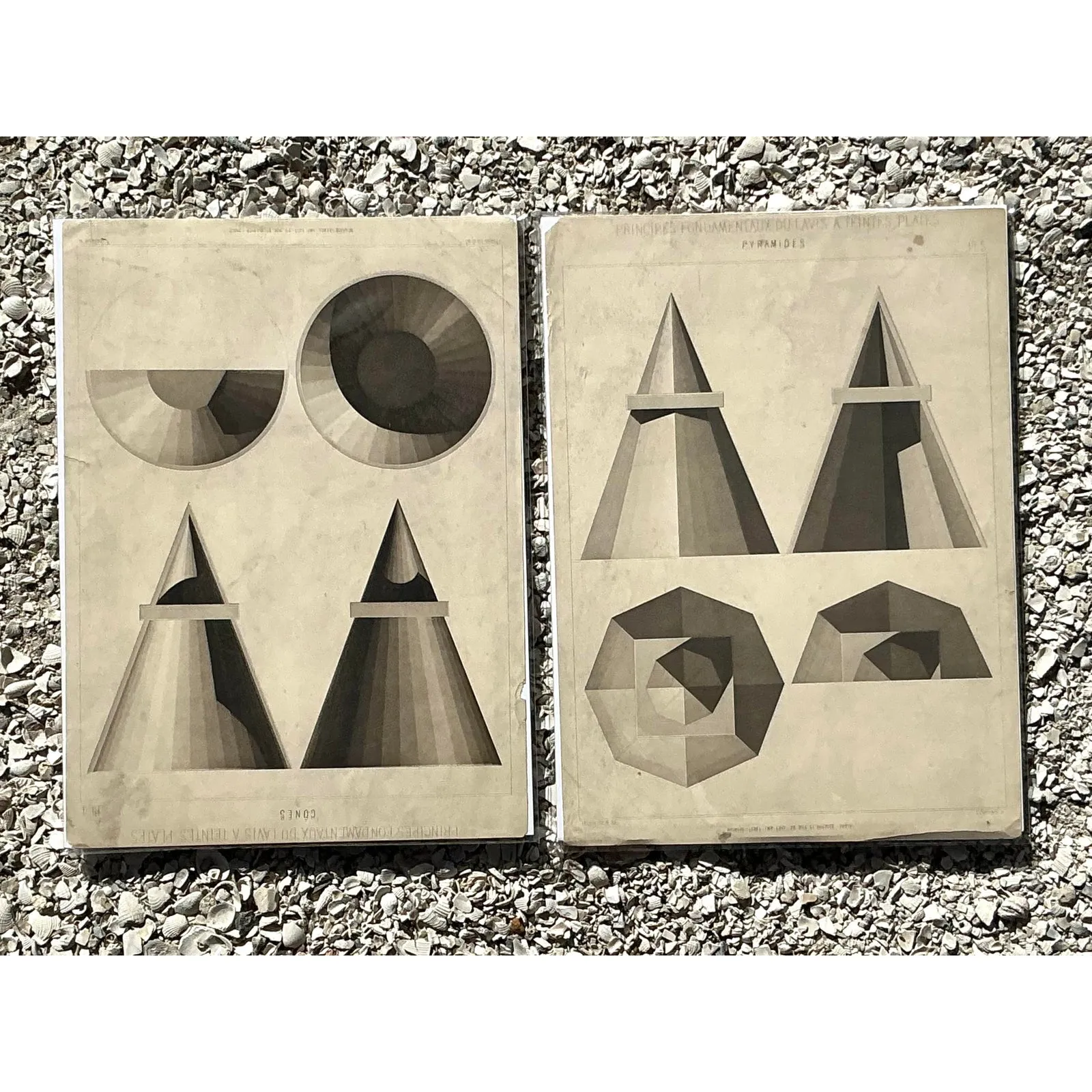 Vintage Boho Geometric Sphere Engravings - Set of 2 — additional photo 4