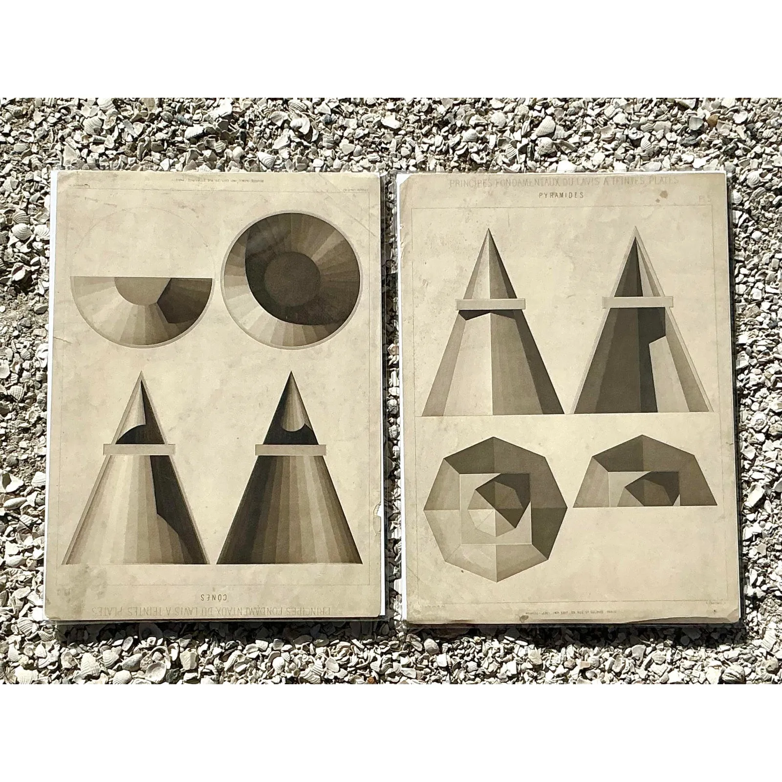 Vintage Boho Geometric Sphere Engravings - Set of 2 — additional photo 5