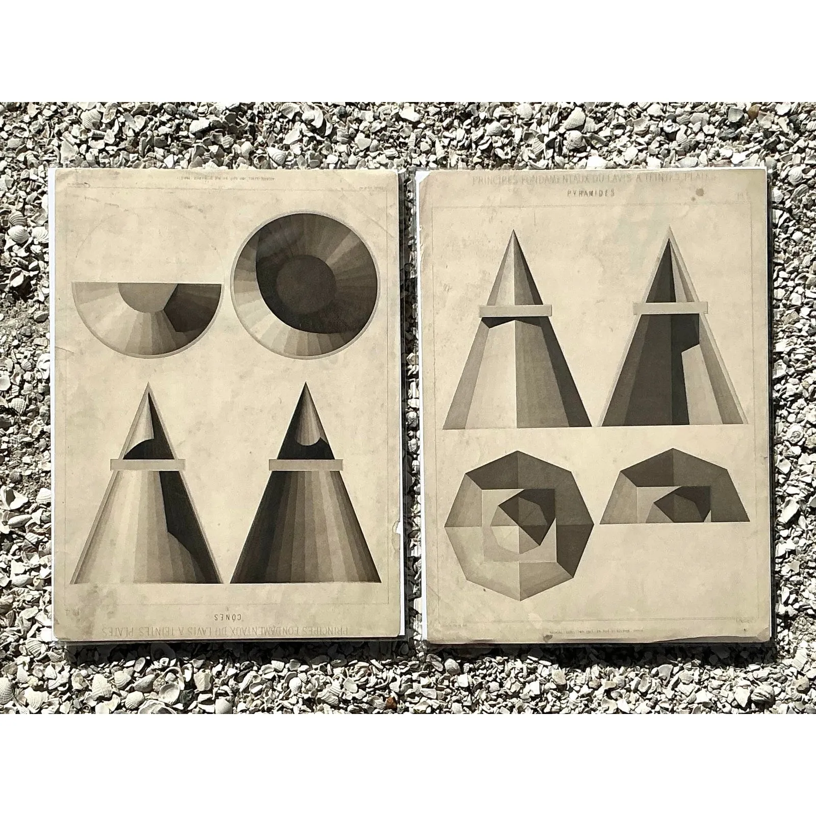 Vintage Boho Geometric Sphere Engravings - Set of 2 — additional photo 8