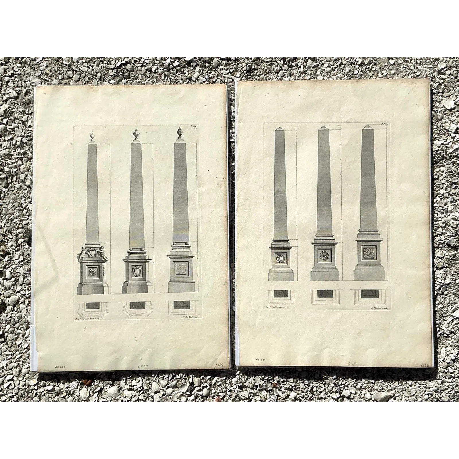 Vintage Boho Obelisk Engravings - Set of 2 — additional photo 3