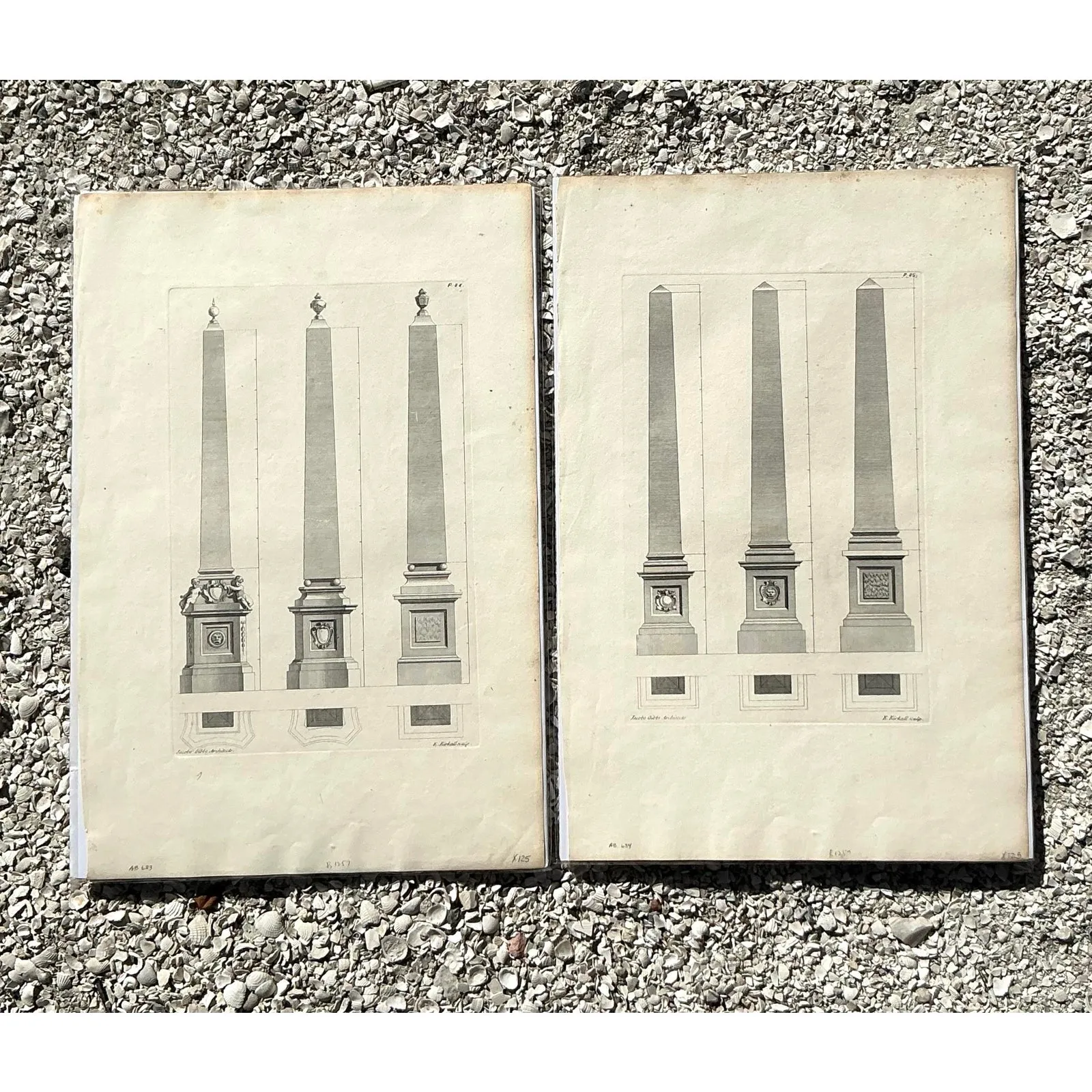 Vintage Boho Obelisk Engravings - Set of 2 — additional photo 2