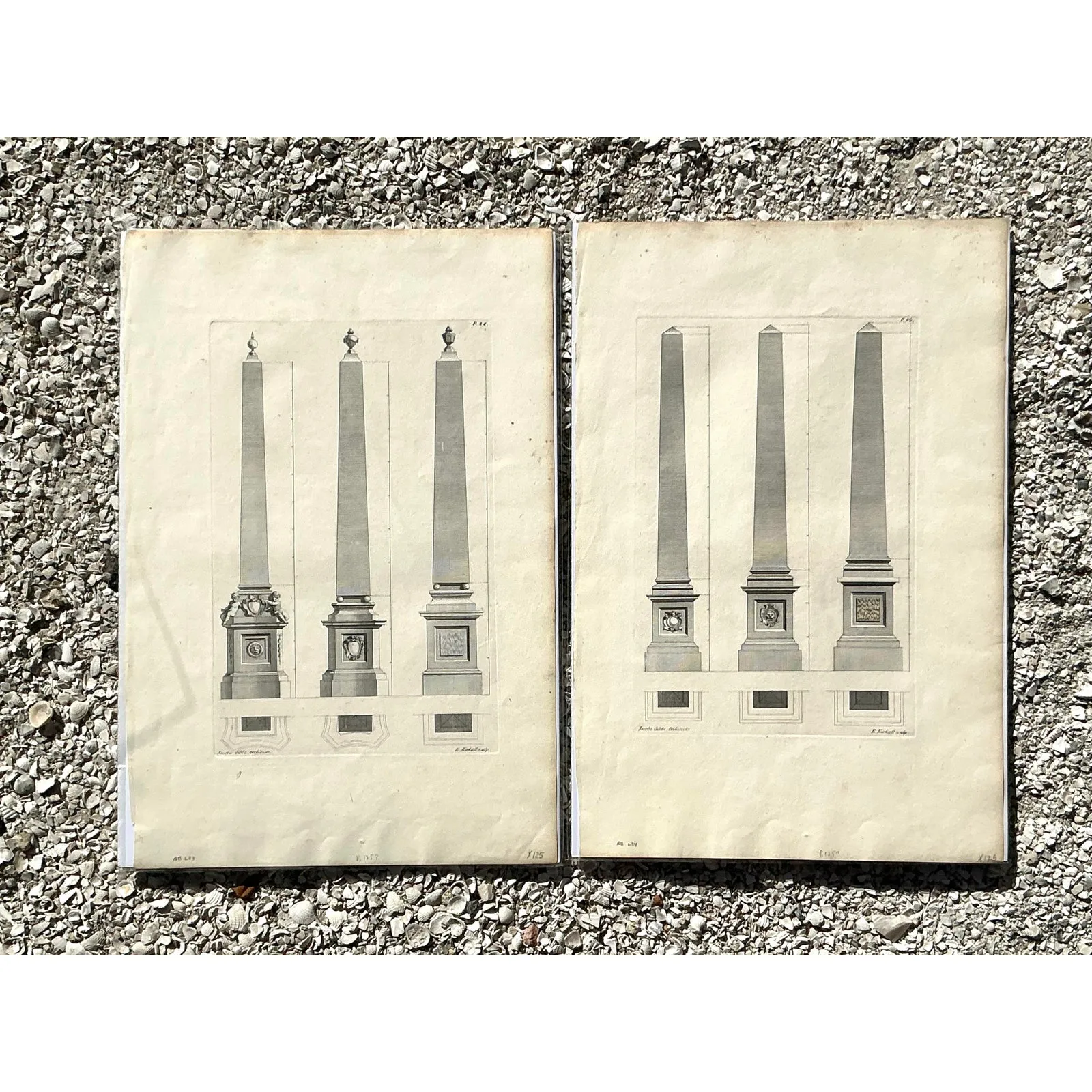 Vintage Boho Obelisk Engravings - Set of 2 — additional photo 4