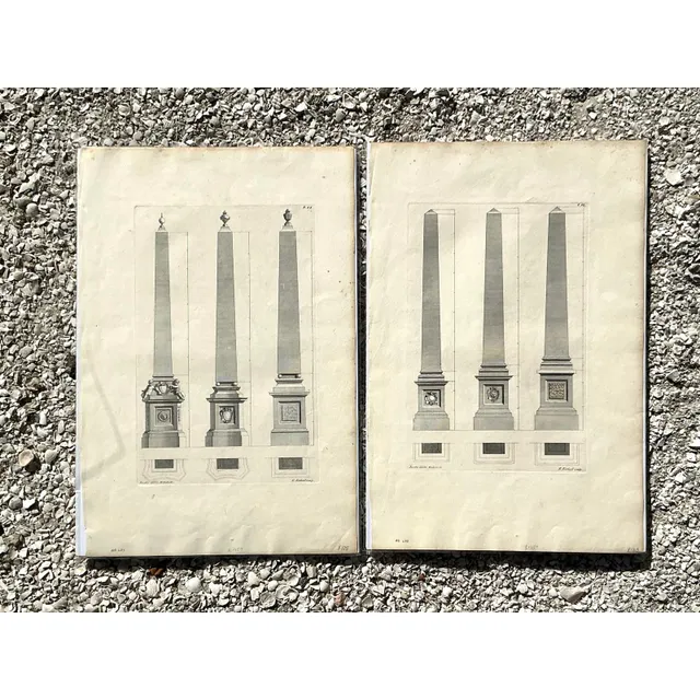 Vintage Boho Obelisk Engravings - Set of 2 — additional photo 4