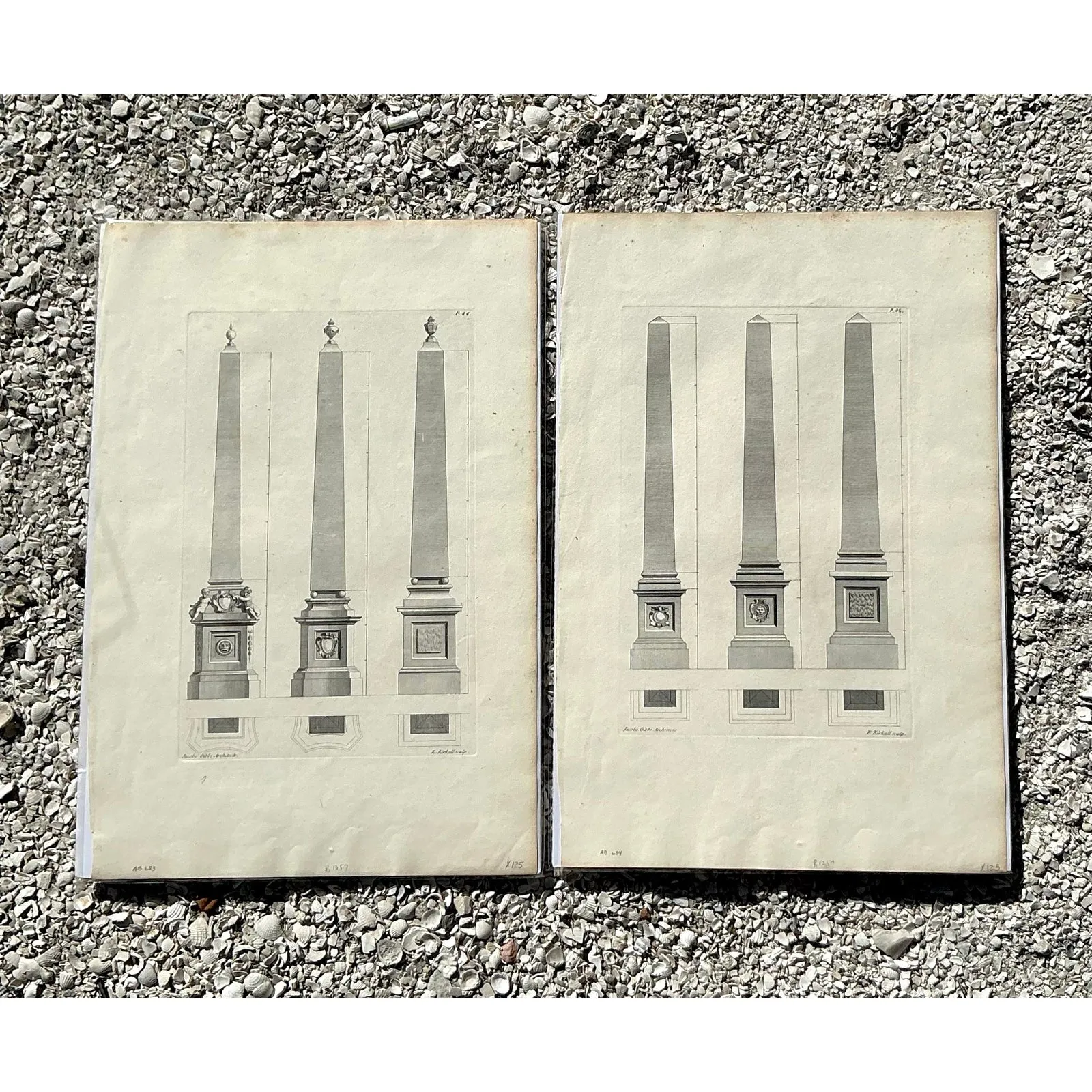 Vintage Boho Obelisk Engravings - Set of 2 — additional photo 5