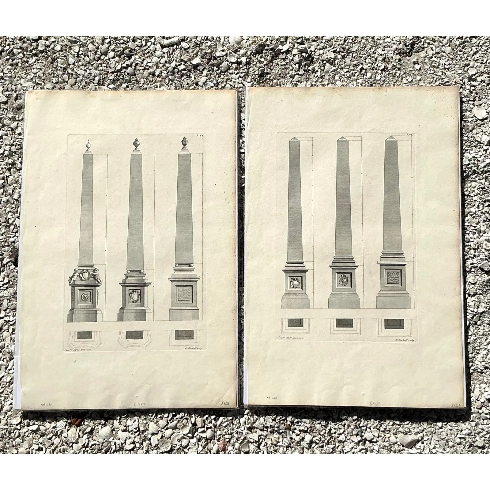 Vintage Boho Obelisk Engravings - Set of 2 — additional photo 6