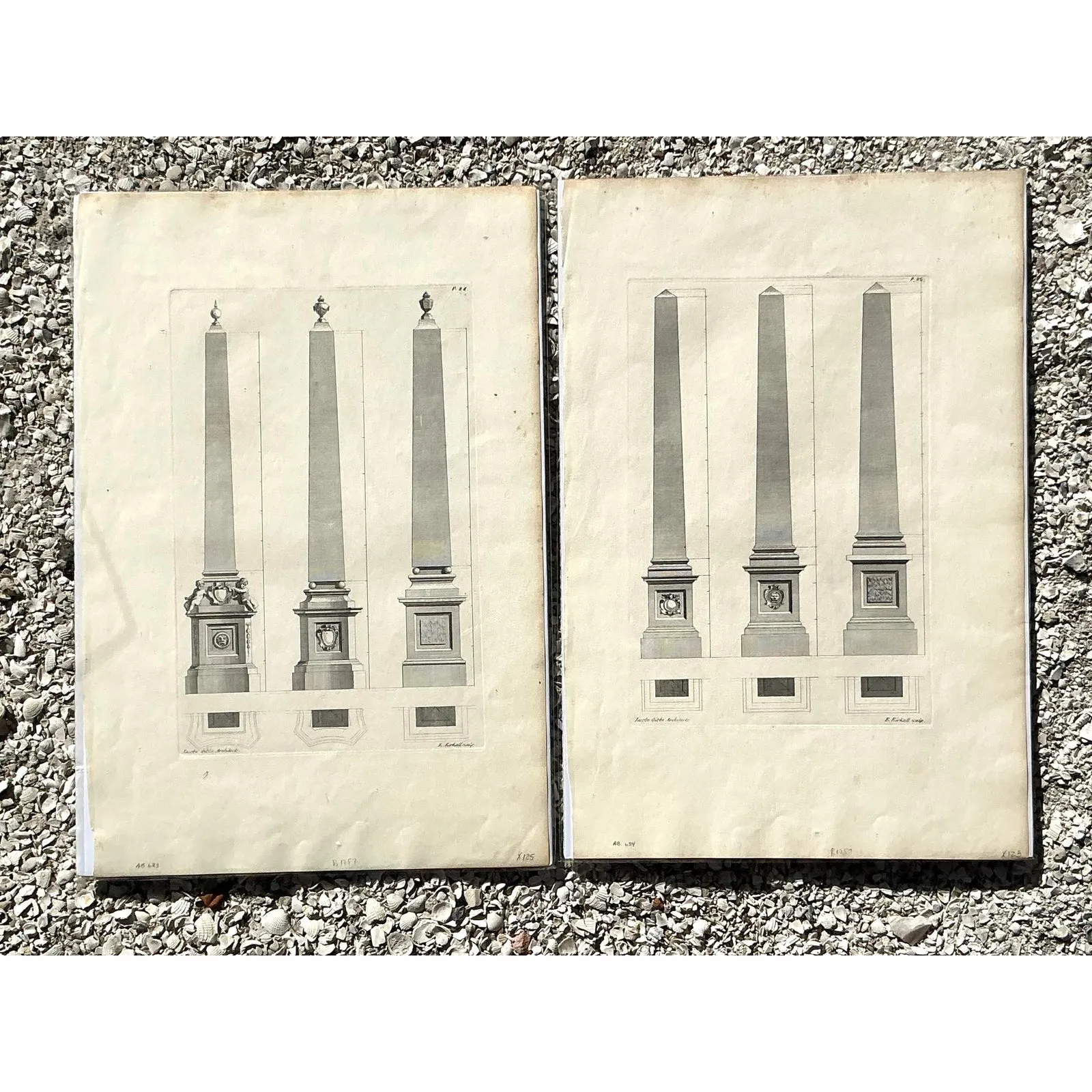 Vintage Boho Obelisk Engravings - Set of 2 — additional photo 7