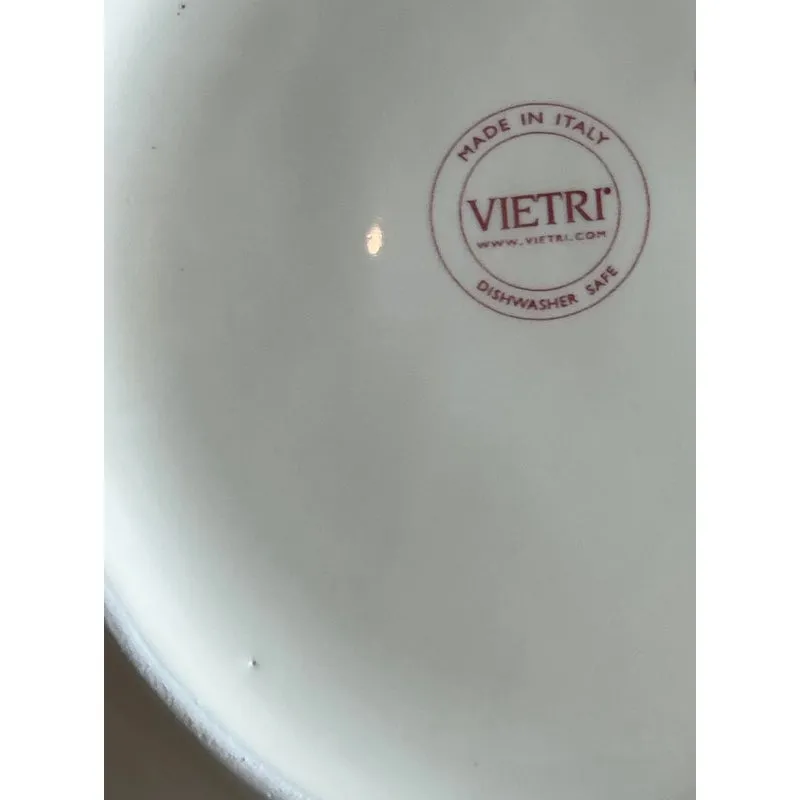 Vintage Boho Italian Vietri Glazed Ceramic Serving Bowl — additional photo 1
