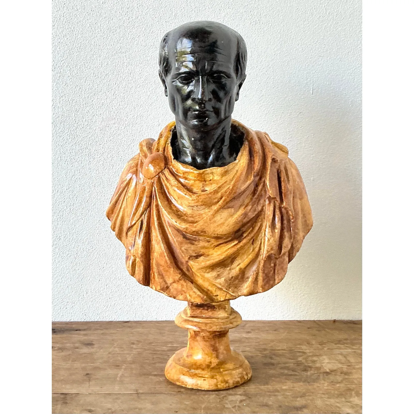 Vintage Grand Tour Plaster Bust of Man — additional photo 2