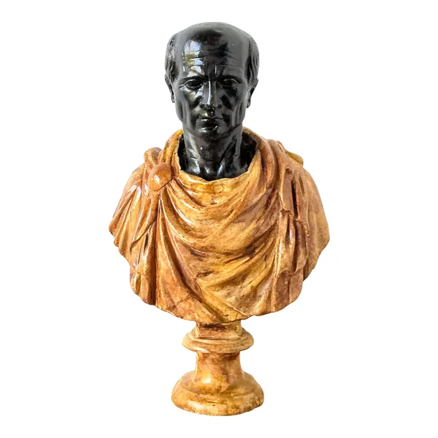 Vintage Grand Tour Plaster Bust of Man — additional photo 1