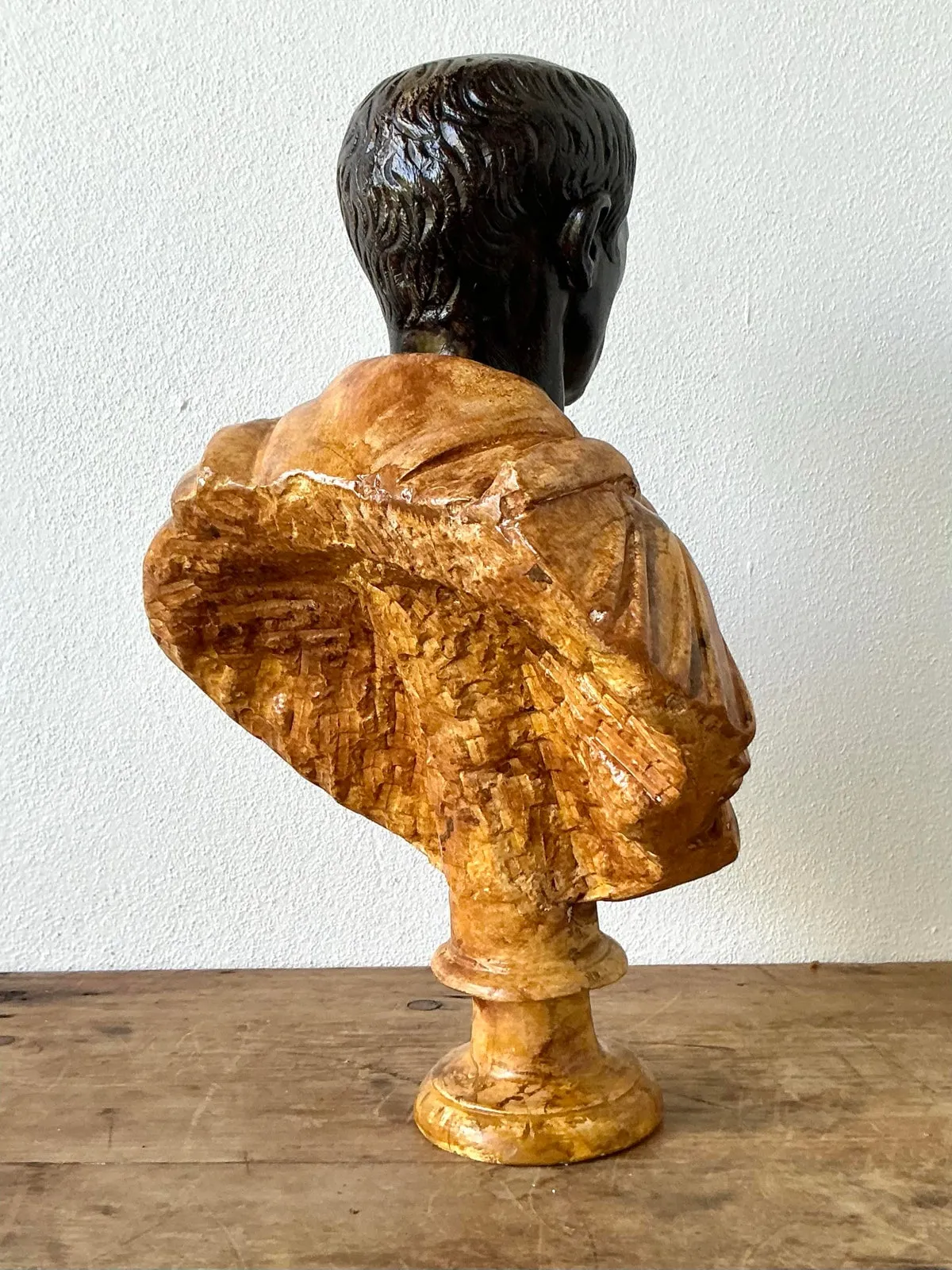 Vintage Grand Tour Plaster Bust of Man — additional photo 3