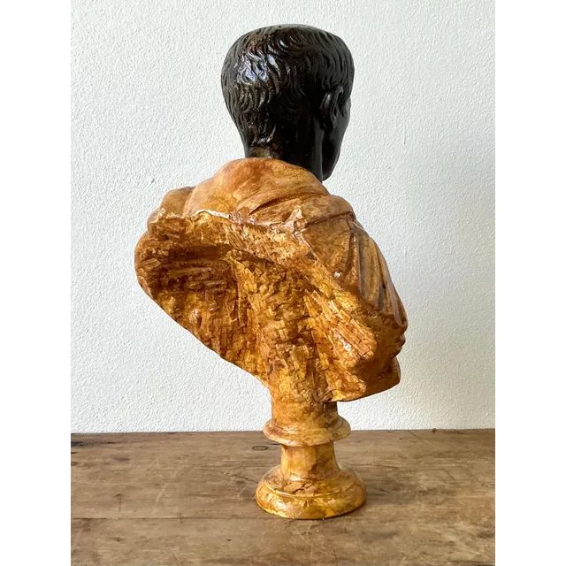 Vintage Grand Tour Plaster Bust of Man — additional photo 4