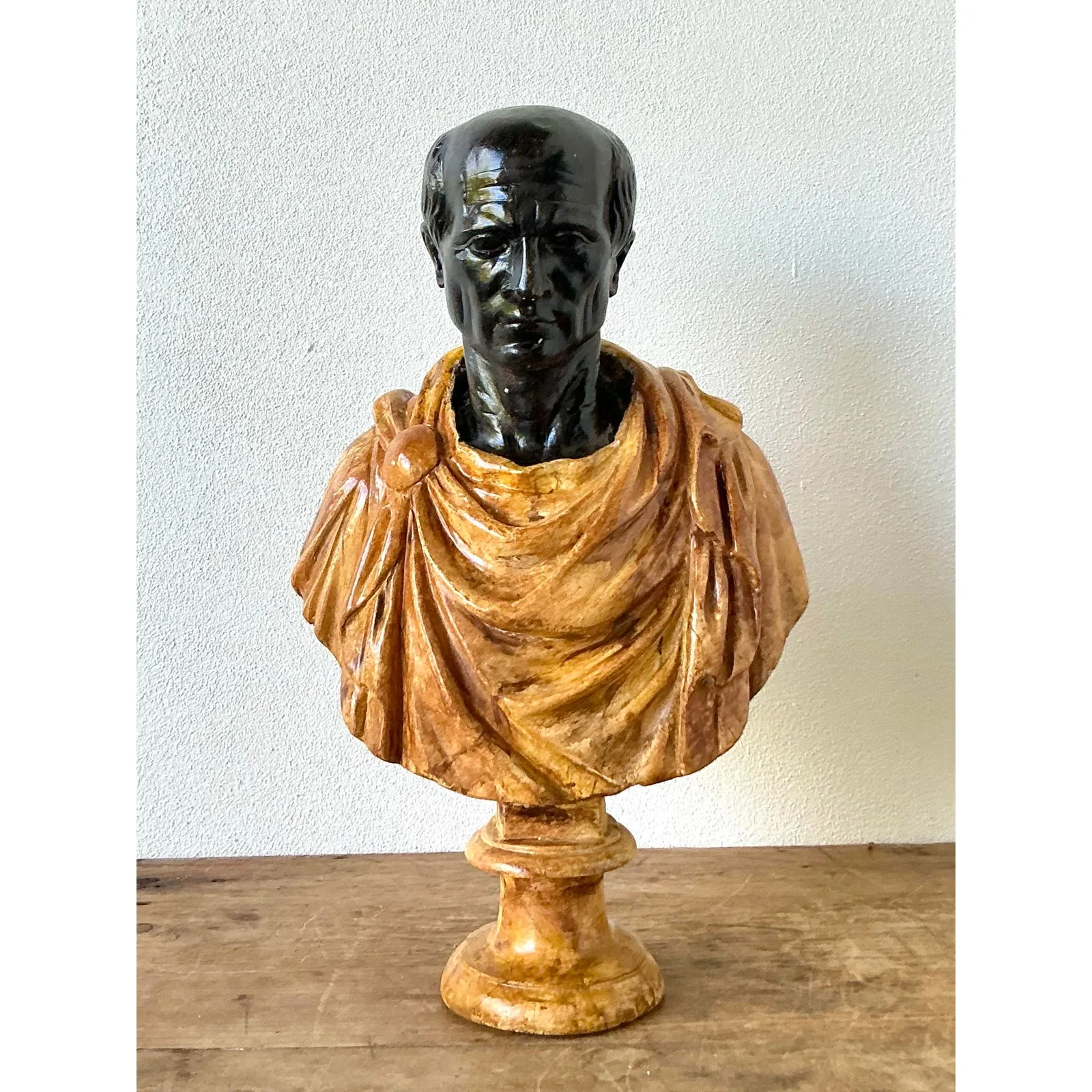 Vintage Grand Tour Plaster Bust of Man — additional photo 6