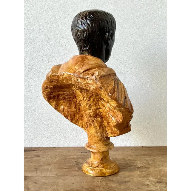 Vintage Grand Tour Plaster Bust of Man — additional photo 7