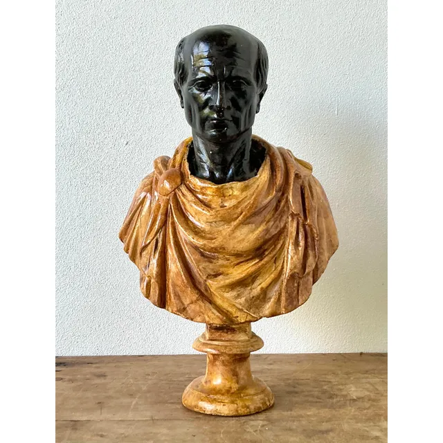 Vintage Grand Tour Plaster Bust of Man — additional photo 8