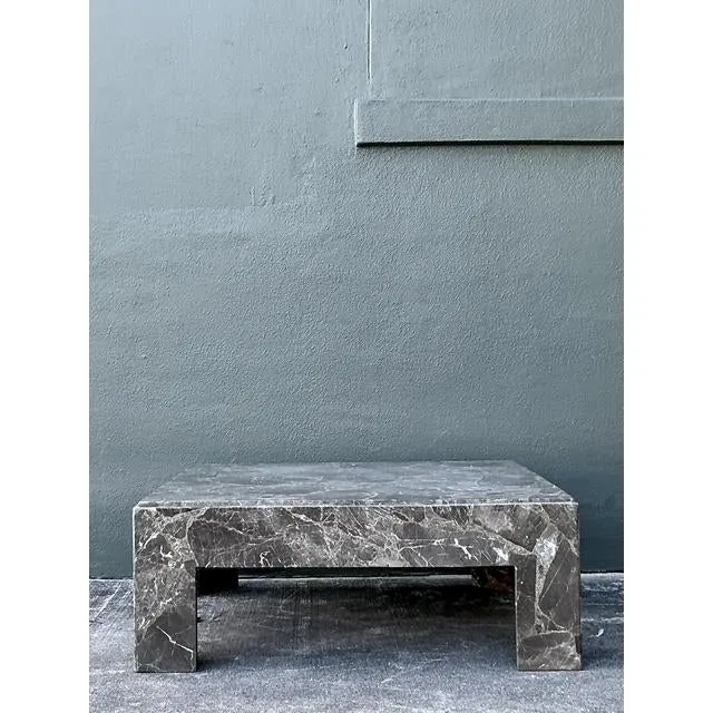 Vintage Boho Emperador Marble Coffee Table — additional photo 5