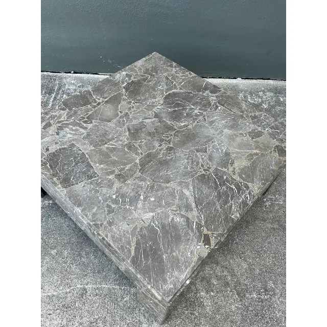 Vintage Boho Emperador Marble Coffee Table — additional photo 7