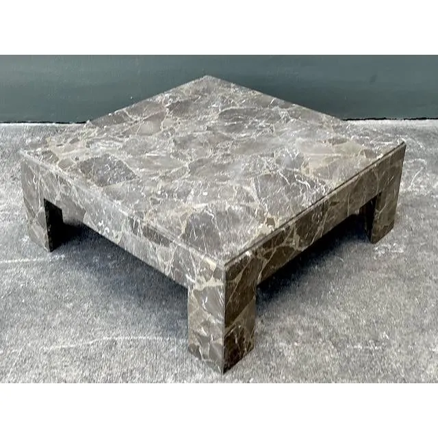Vintage Boho Emperador Marble Coffee Table — additional photo 6