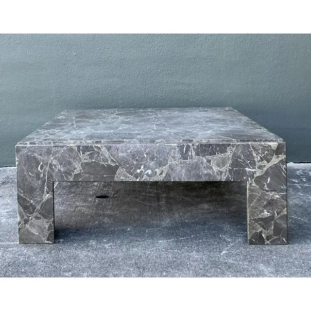 Vintage Boho Emperador Marble Coffee Table — additional photo 2