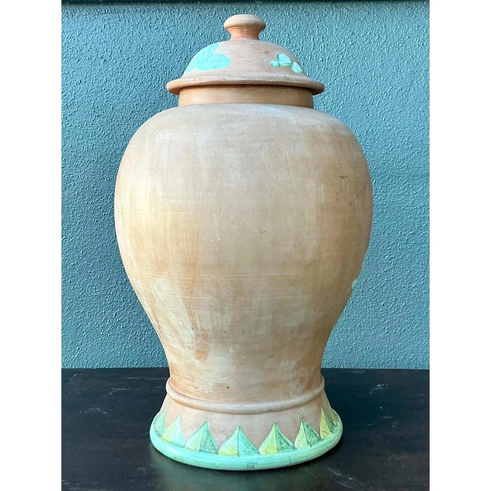 Vintage Regency Chinoiserie Lidded Urn — additional photo 6
