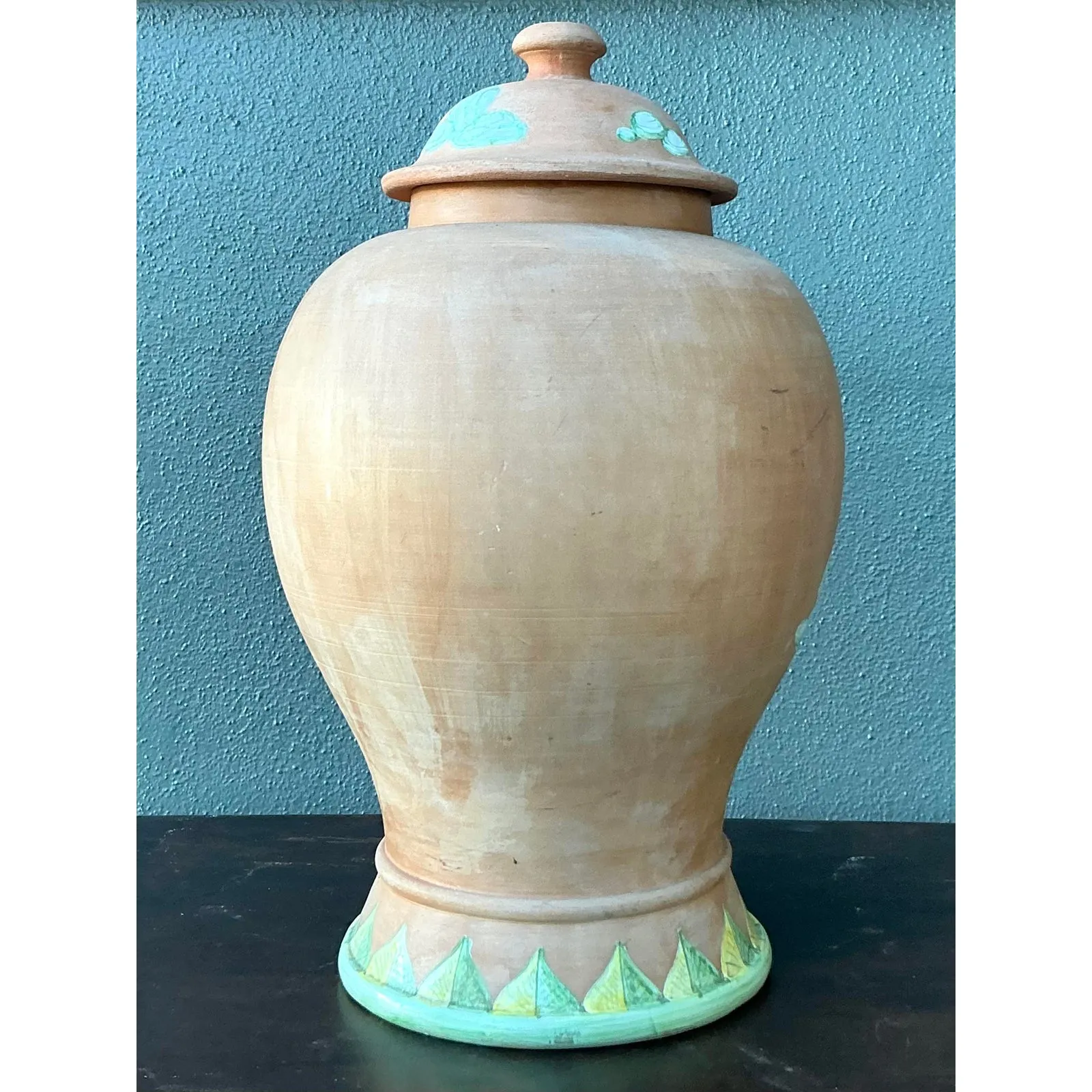 Vintage Regency Chinoiserie Lidded Urn — additional photo 7