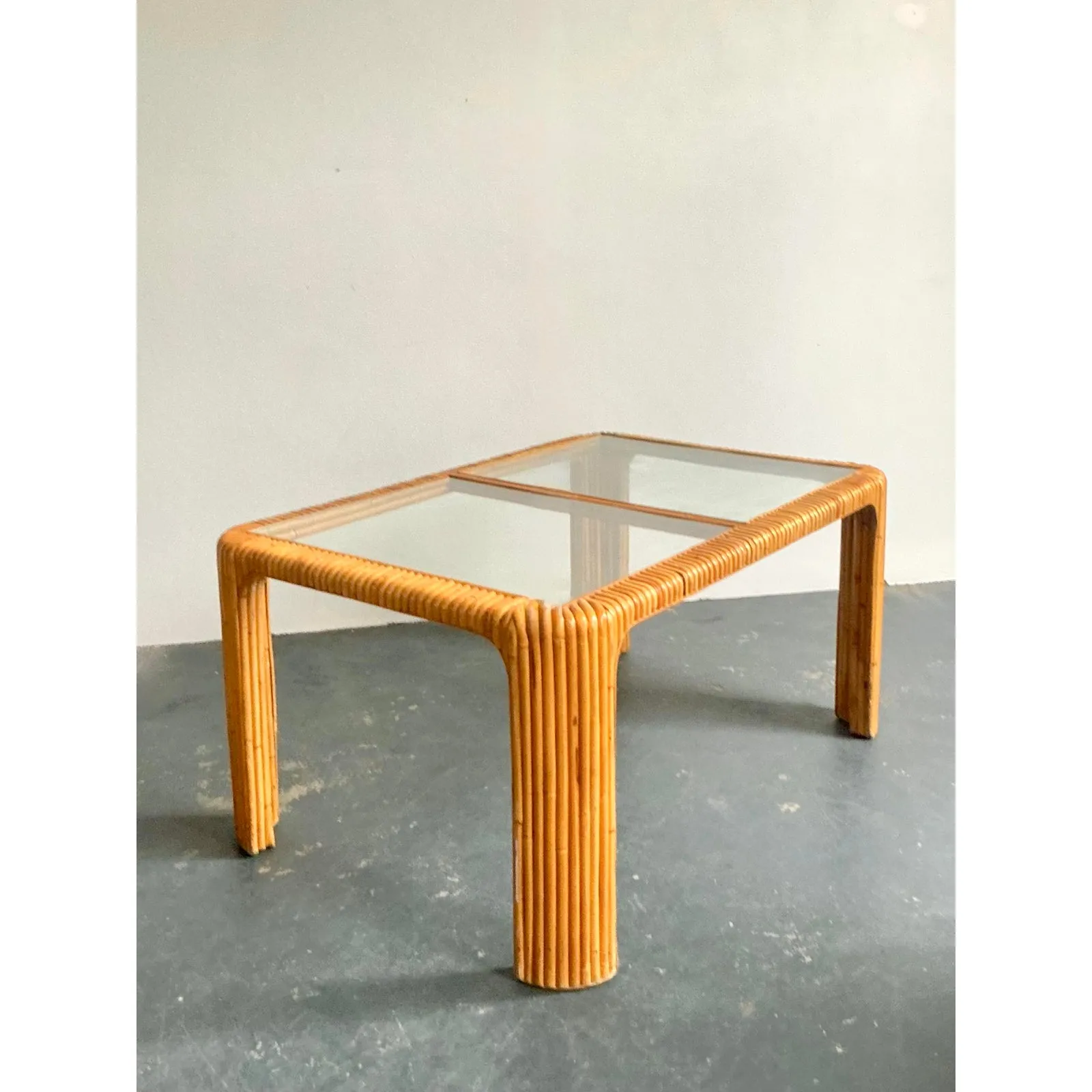 Vintage Boho Bent Rattan Dining Table — additional photo 7
