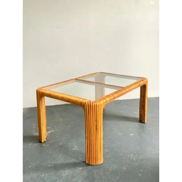 Vintage Boho Bent Rattan Dining Table — additional photo 7