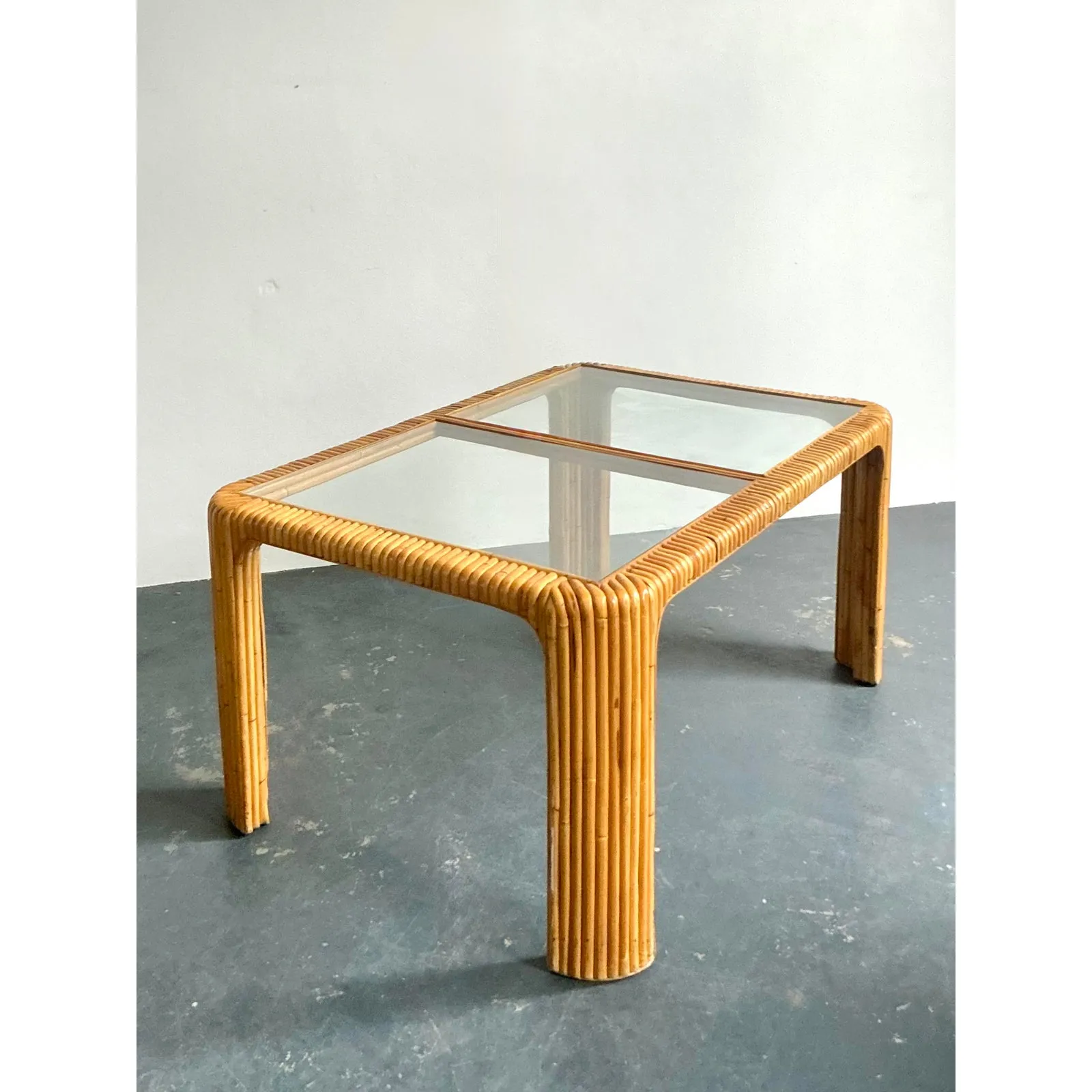 Vintage Boho Bent Rattan Dining Table — additional photo 8