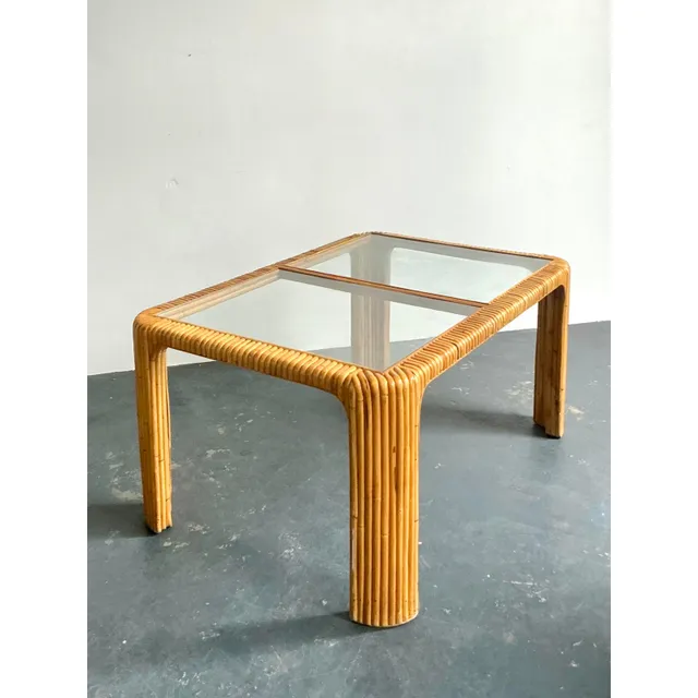 Vintage Boho Bent Rattan Dining Table — additional photo 8