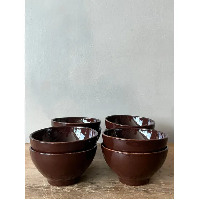 Vintage Italian Vietri Glazed Ceramic Bowls - Set of 8 — additional photo 6