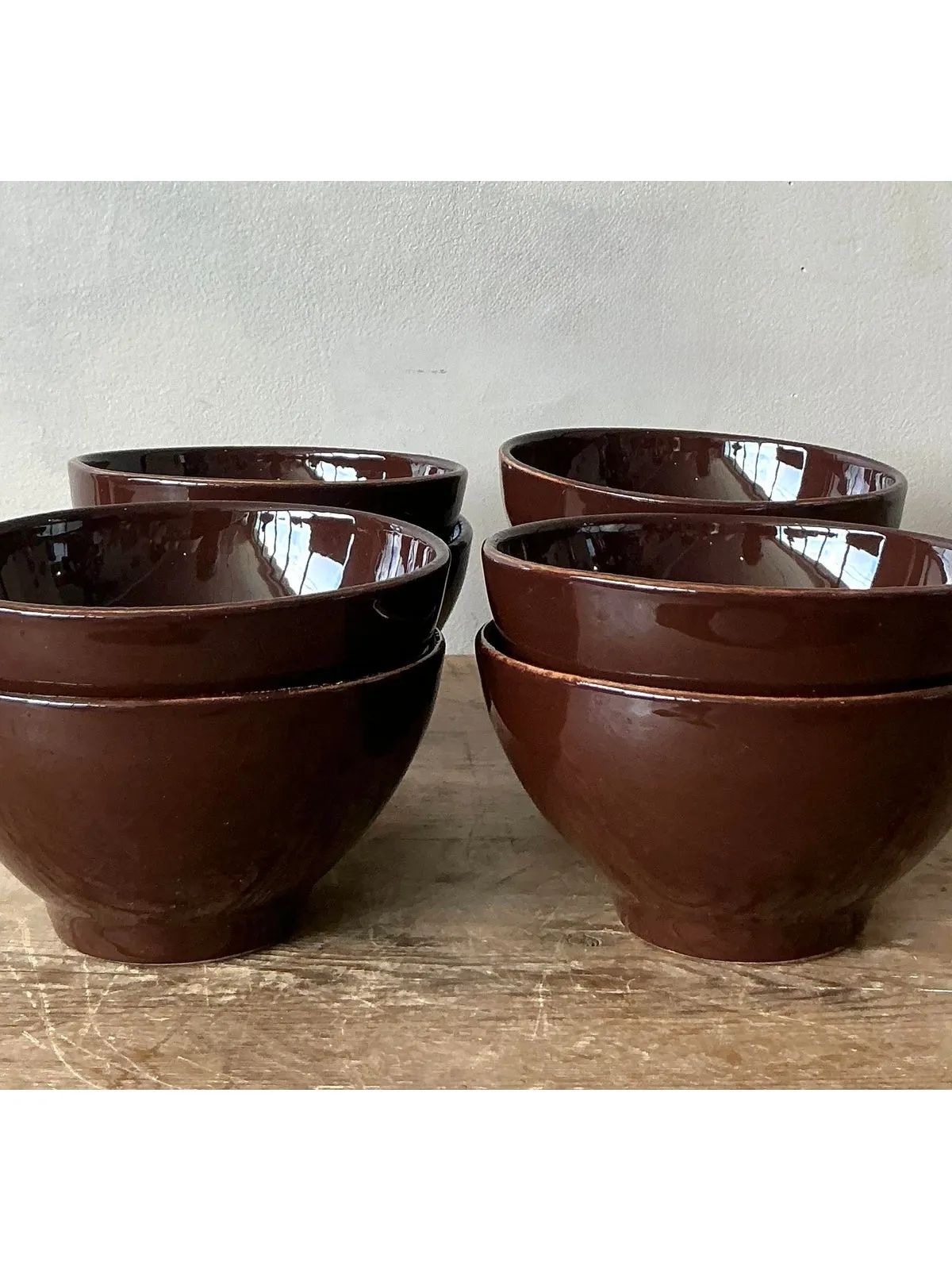 Vintage Italian Vietri Glazed Ceramic Bowls - Set of 8 — additional photo 3
