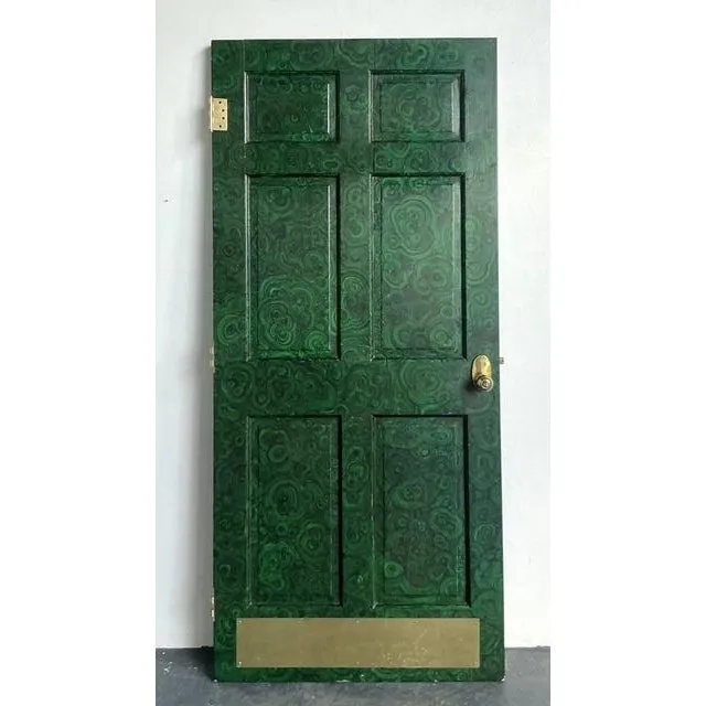 Vintage Boho Faux Finished Malachite Door — additional photo 1