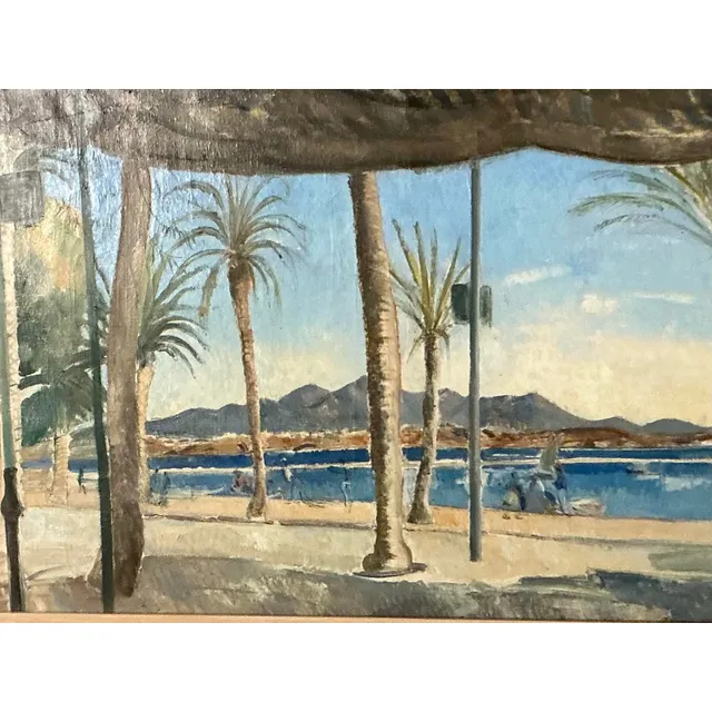 Vintage Boho Original Waterfront Oil on Canvas — additional photo 8