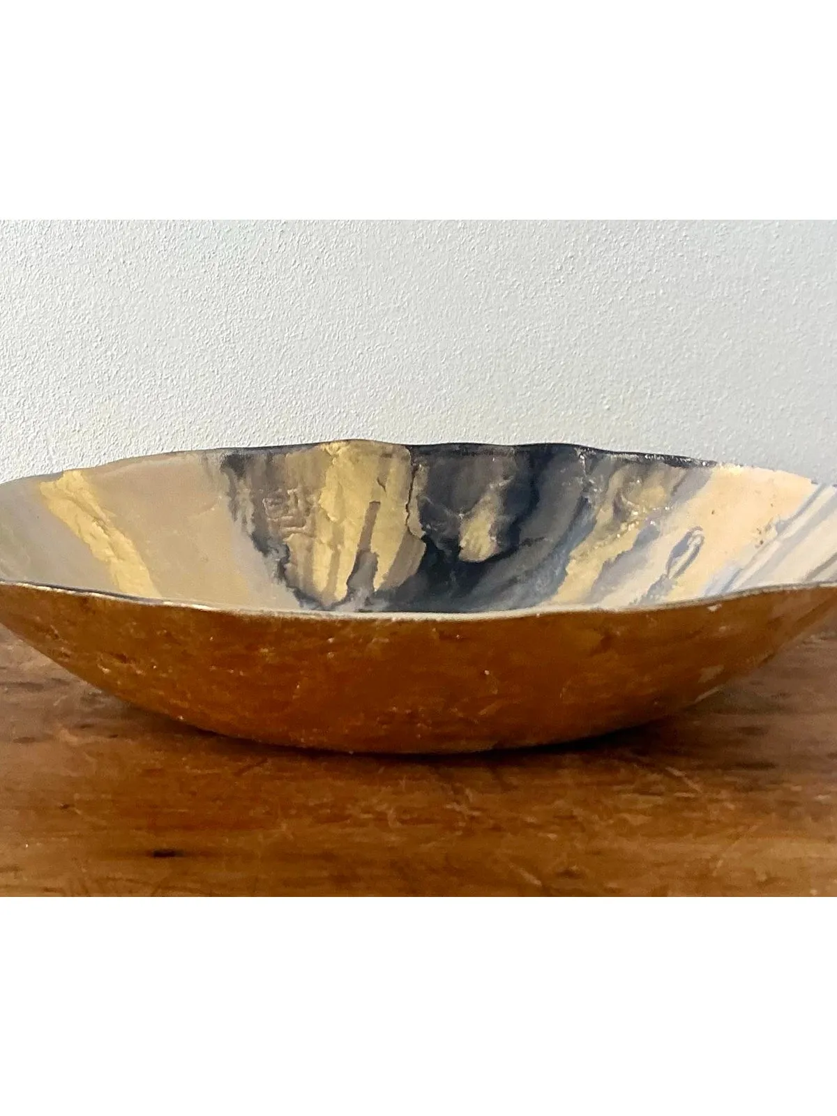 Vintage Boho Reverse Painted Bowl — additional photo 5