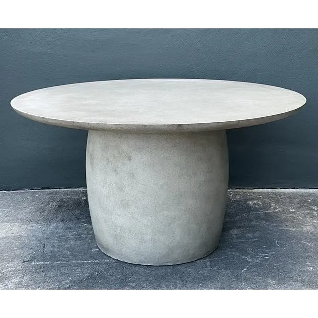 Vintage Boho Textured Pedestal Dining Table — additional photo 2