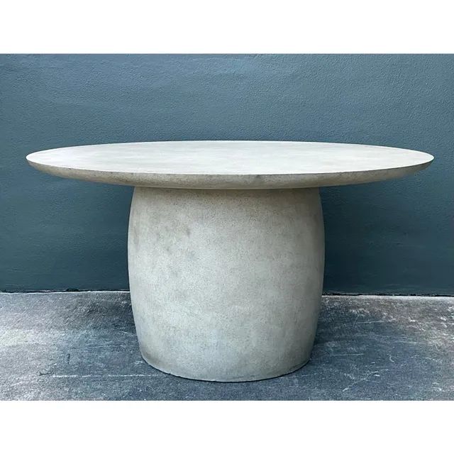 Vintage Boho Textured Pedestal Dining Table — additional photo 3