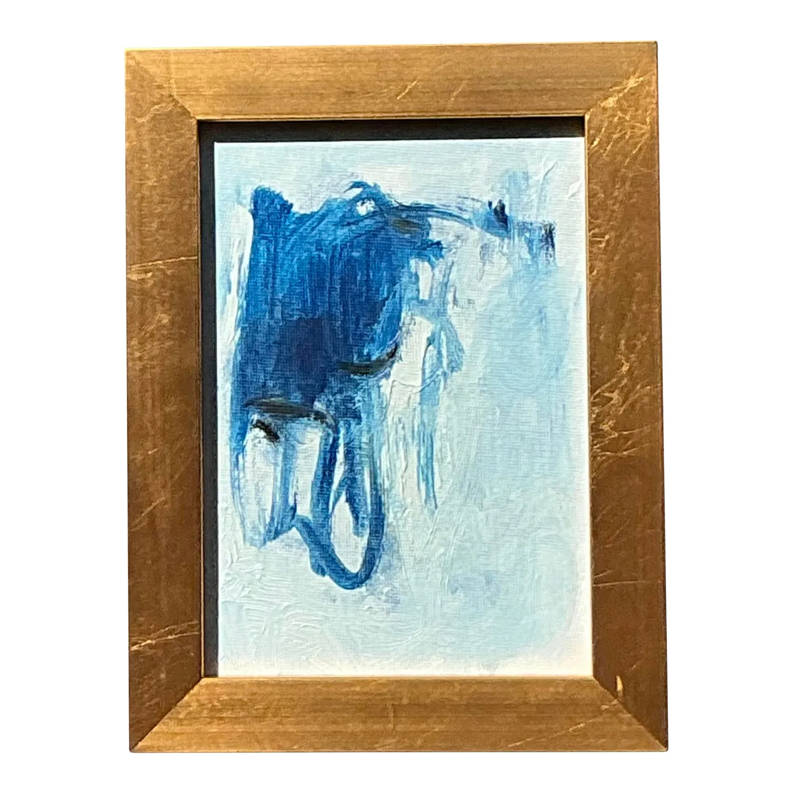 Vintage Original Abstract Oil Painting on Board — additional photo 1