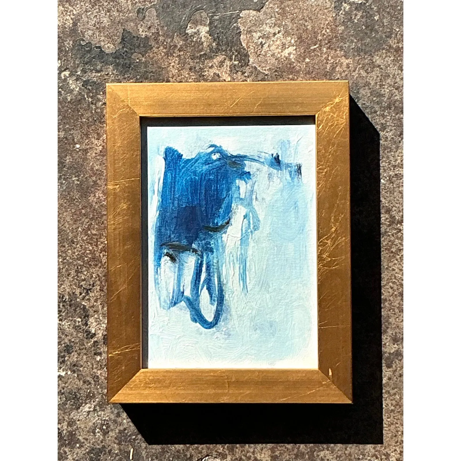 Vintage Original Abstract Oil Painting on Board — additional photo 2