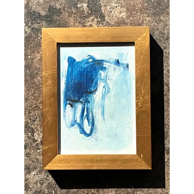Vintage Original Abstract Oil Painting on Board — additional photo 5