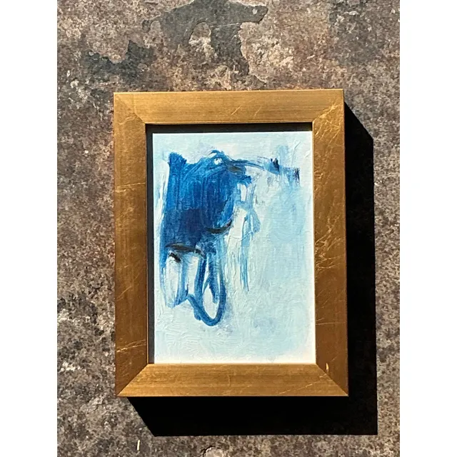 Vintage Original Abstract Oil Painting on Board — additional photo 6
