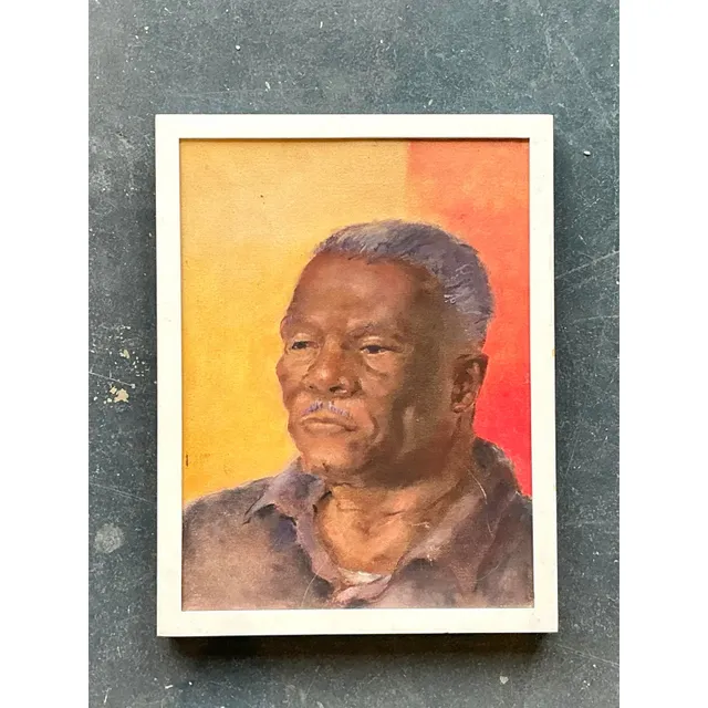 Vintage Original Oil Portrait on Canvas — additional photo 1