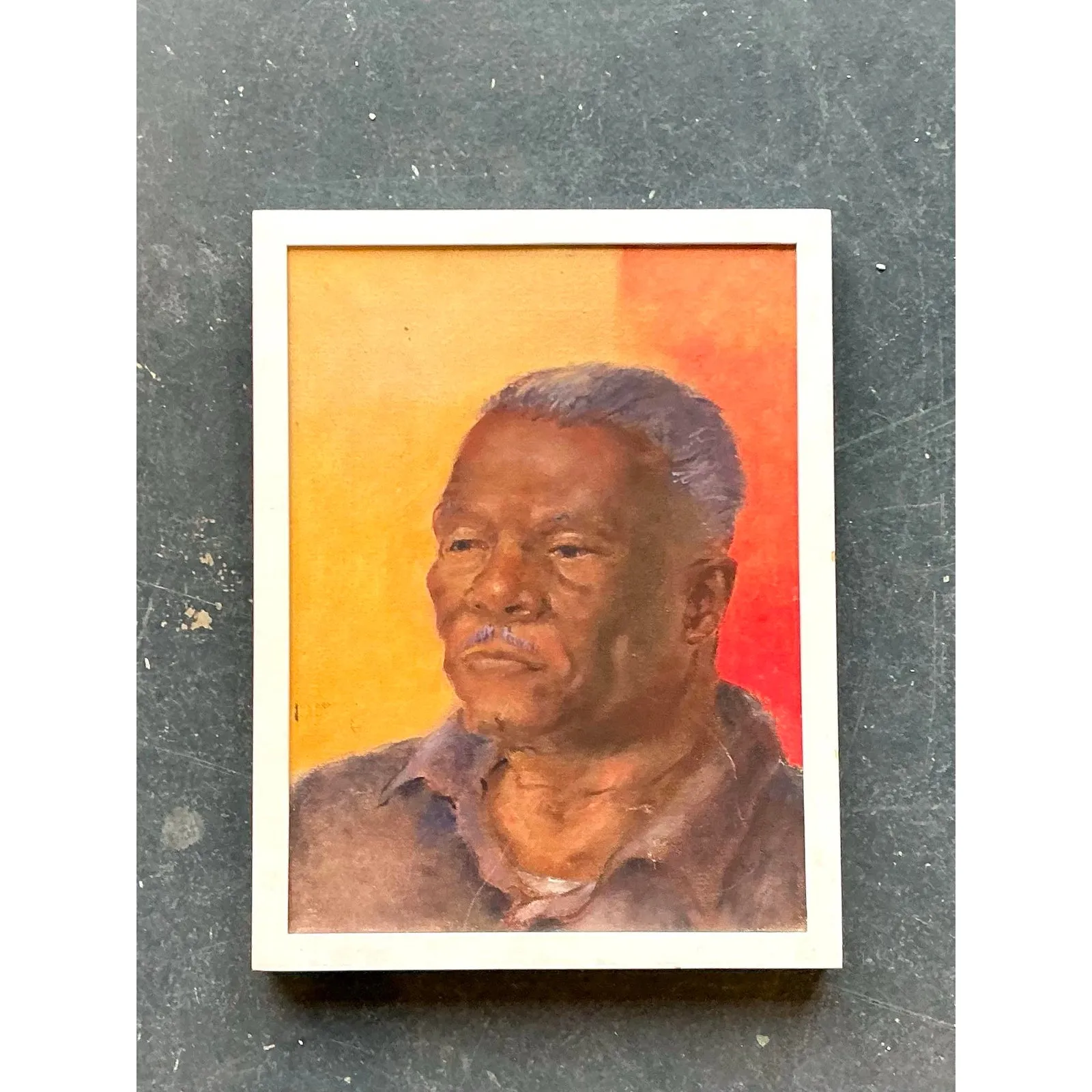 Vintage Original Oil Portrait on Canvas — additional photo 2