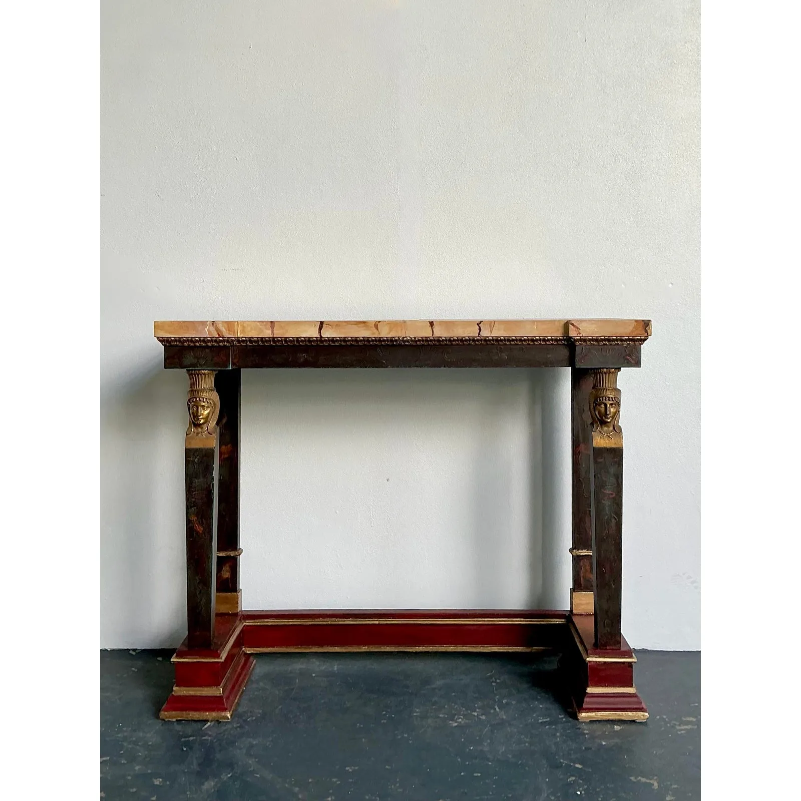 Vintage Regency Faux Finished Empire Console Table — additional photo 2