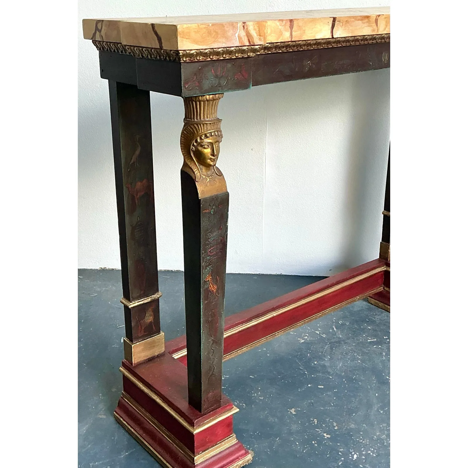 Vintage Regency Faux Finished Empire Console Table — additional photo 3