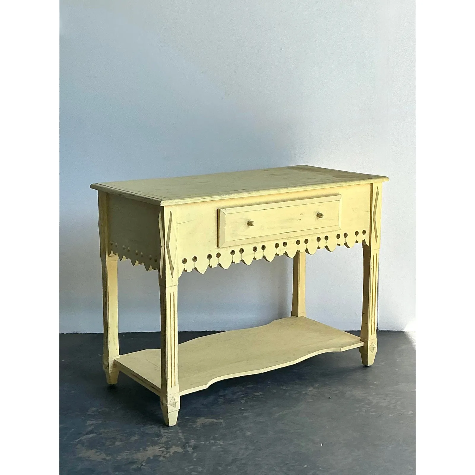 Vintage Patinated Gingerbread Wood Sideboard — additional photo 3
