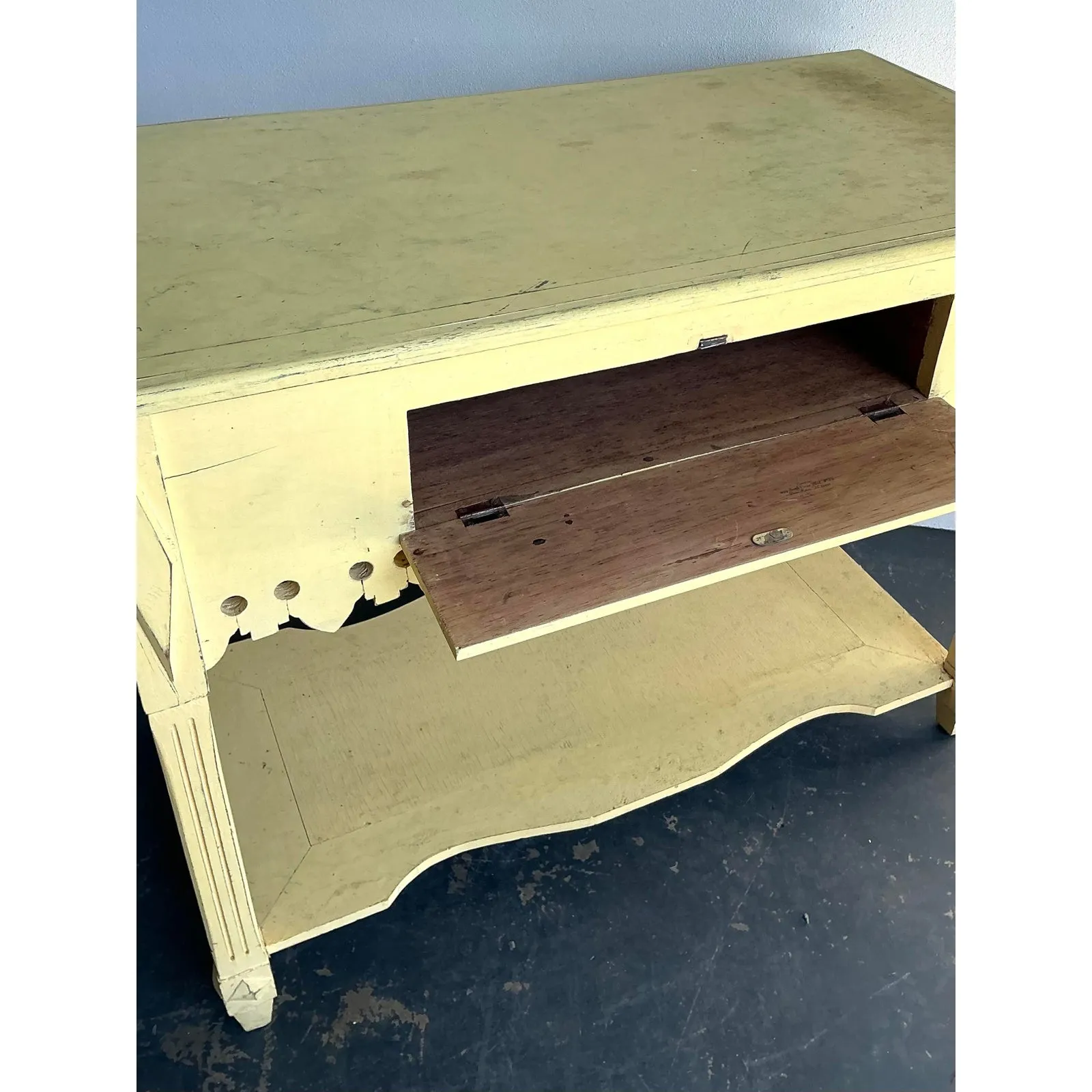 Vintage Patinated Gingerbread Wood Sideboard — additional photo 7