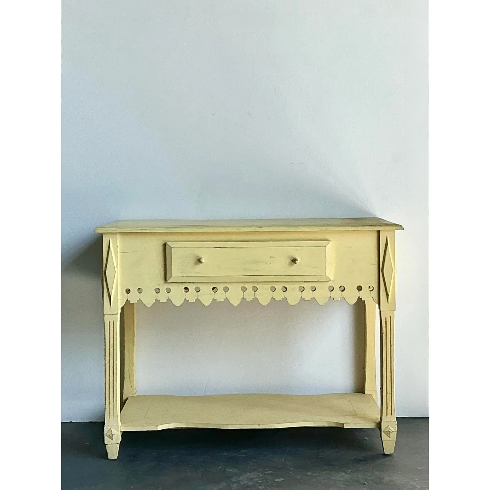 Vintage Patinated Gingerbread Wood Sideboard — additional photo 8